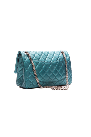 Chanel Teal Metallic Reissue Double Flap Bag