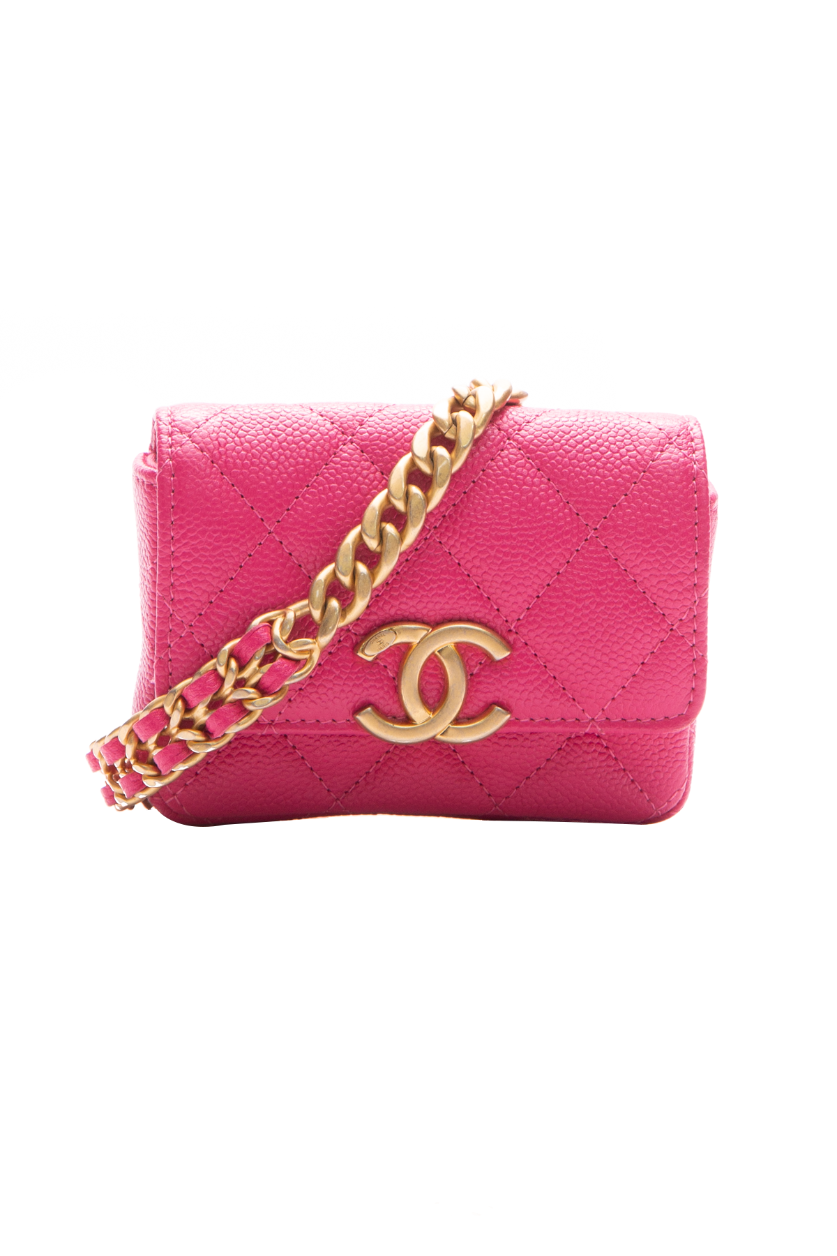 Chanel pink fanny pack sale