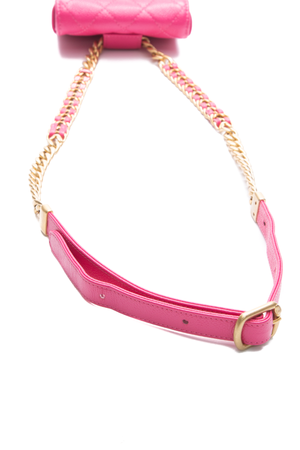 Chanel Pink Melody Chain Belt Bag