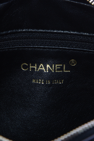 Chanel Vintage Caviar Camera Shoulder Bag
