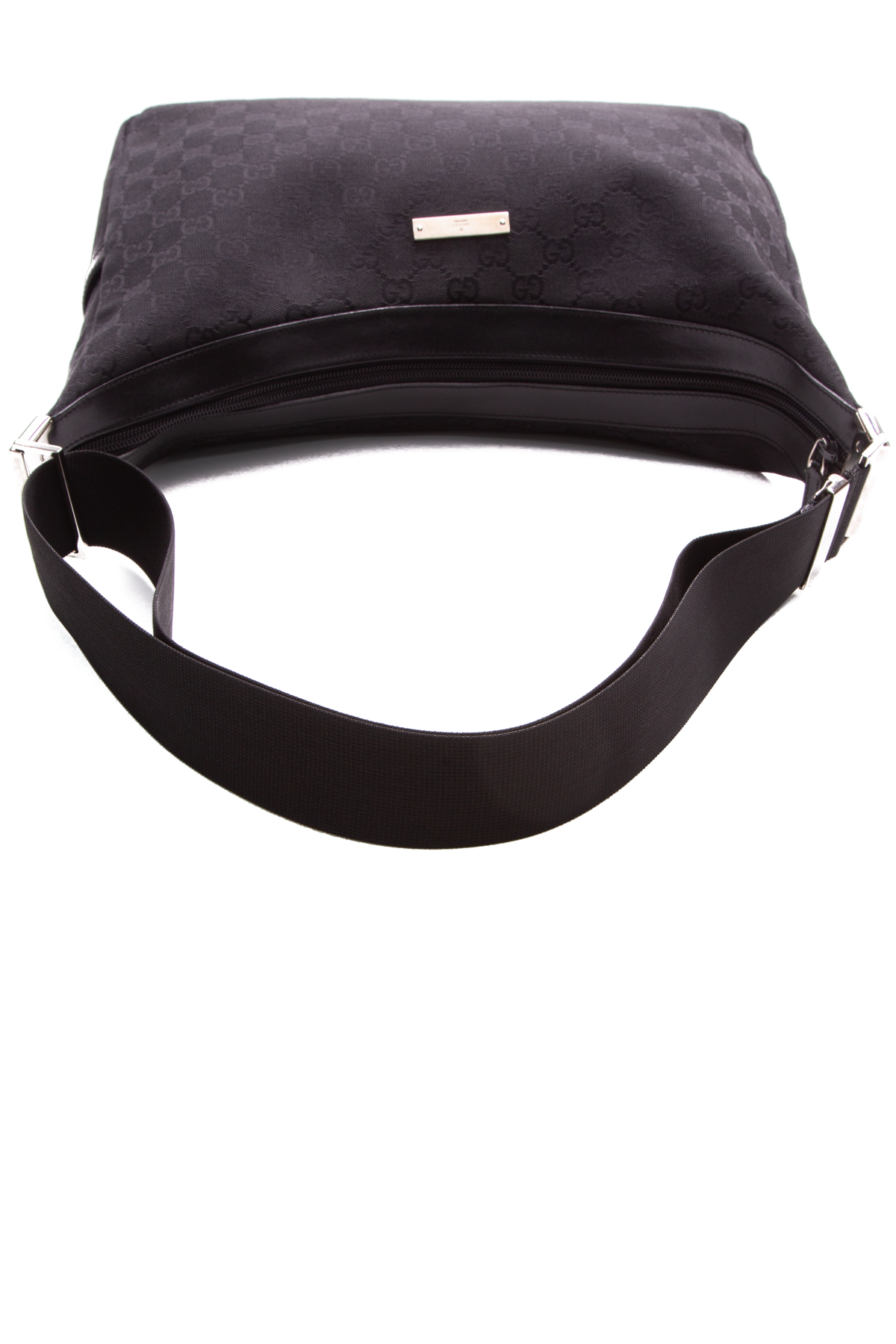 Gucci Black Saddle Zip Messenger Bag