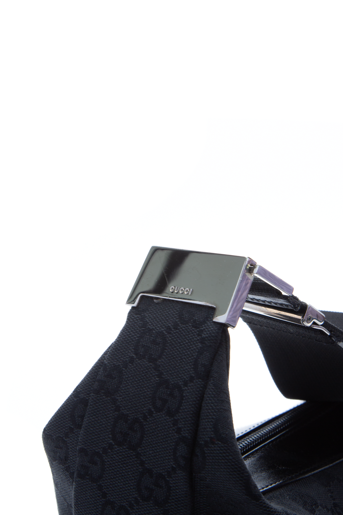 Gucci Black Saddle Zip Messenger Bag