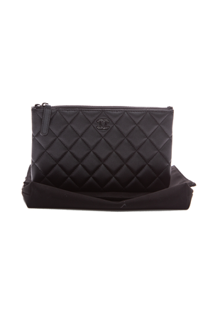 Chanel Black Quilted Pouch