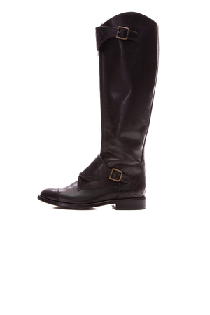 Chanel Black Tall Riding Boots - Size 41