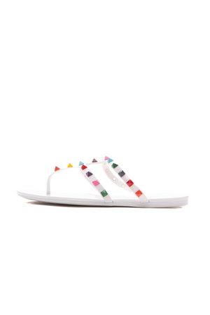Valentino Multicolor Rockstud Sandals - Size 37