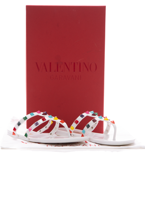 Valentino Multicolor Rockstud Sandals - Size 37