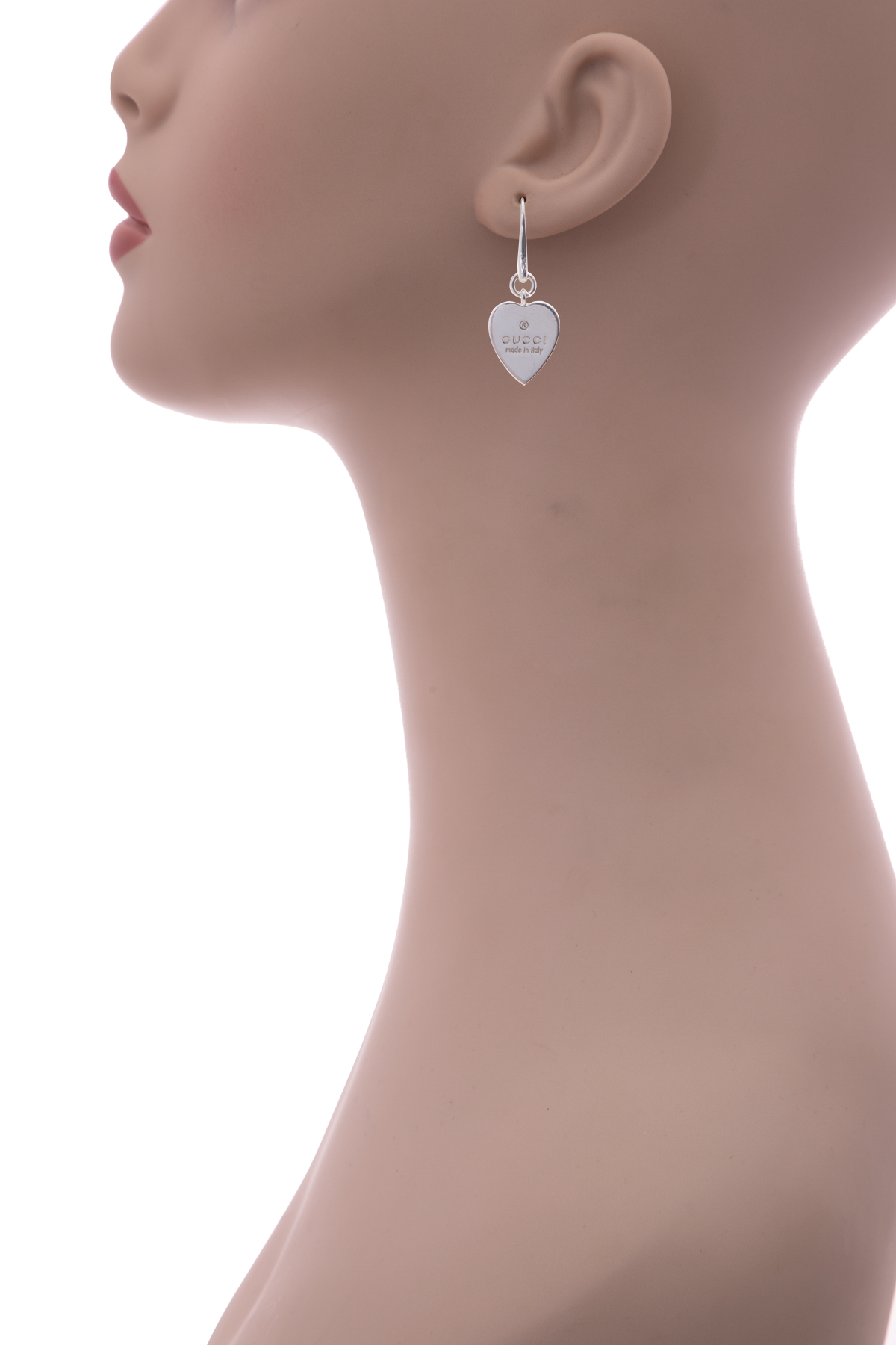 Gucci Trademark Heart Drop Earrings Couture USA