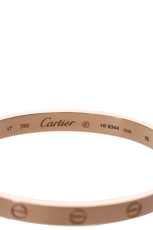 Cartier Love Bracelet - Size 17