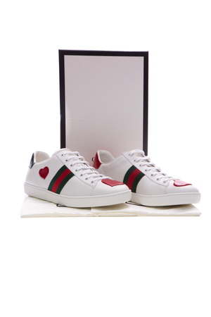 Gucci Heart Ace Sneakers - Size 41.5