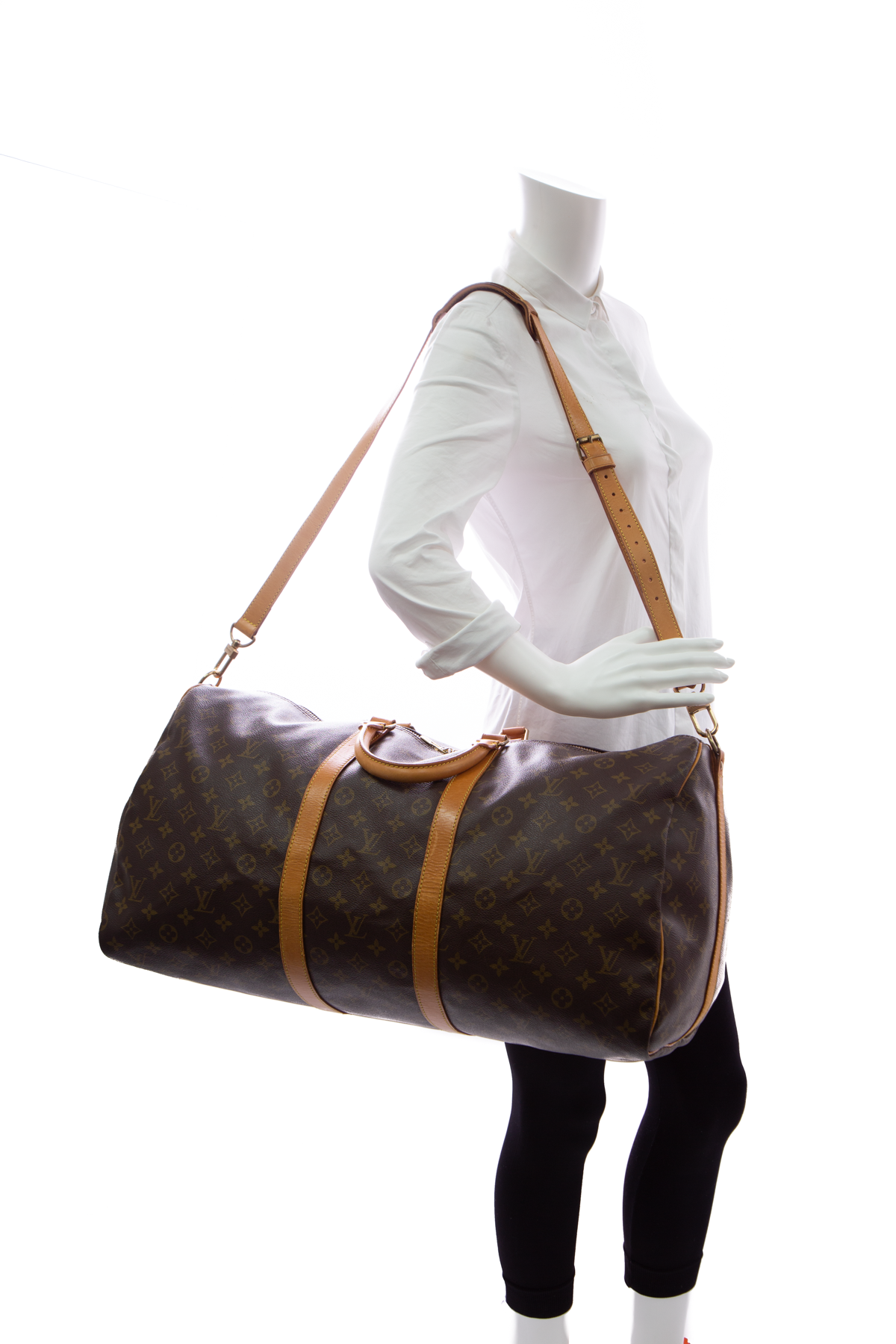 Louis Vuitton Vintage Keepall 55 Bandouliere Travel Bag