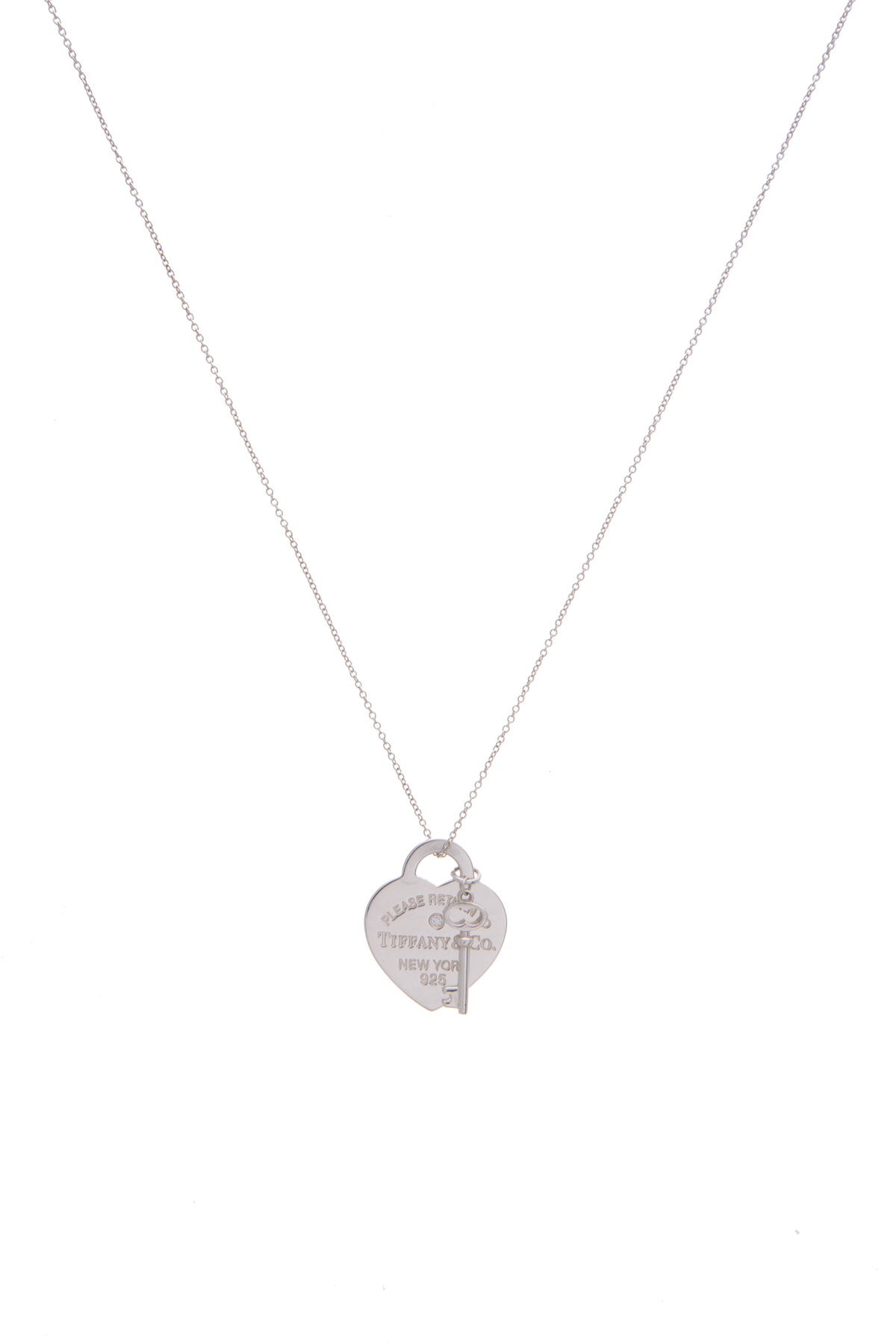Tiffany & Co. // Sterling Silver Beaded Heart Tag Necklace – VSP Consignment