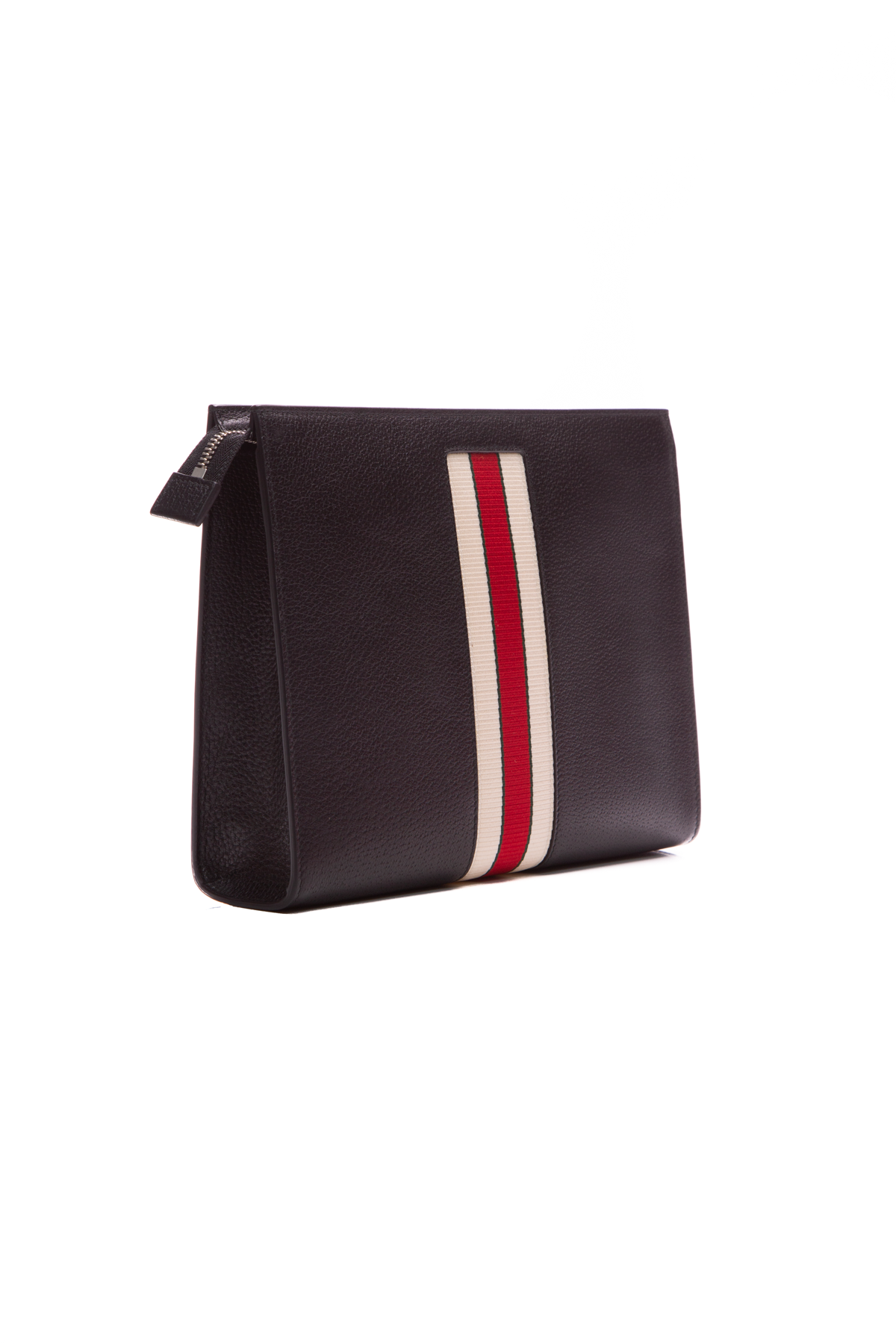 Gucci Logo Stripe Zip Pouch Couture USA