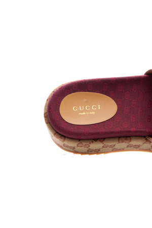 Gucci Signatur Angelina Platform Sandals 