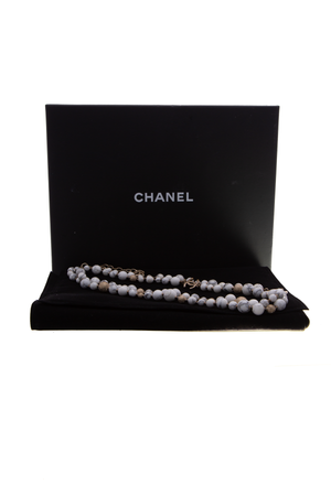 Chanel Marble Bead CC Necklace