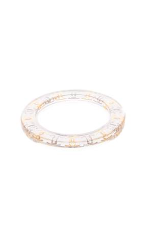 Chanel Vintage CC Lucite Bangle