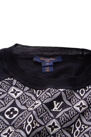 Louis Vuitton Since 1854 Silk Short Sleeve Sweater - Size M