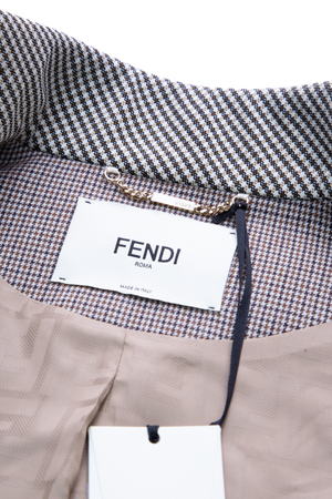 Fendi Houndstooth Cropped Blazer - Size 40