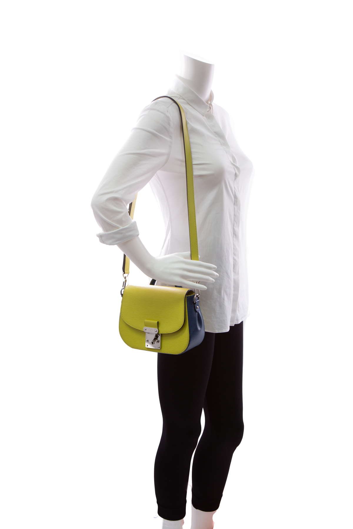 Louis Vuitton Yellow/Blue Epi Eden Bag