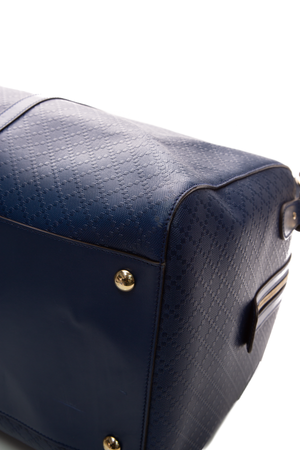 Gucci Blue Diamante Leather Duffle Bag