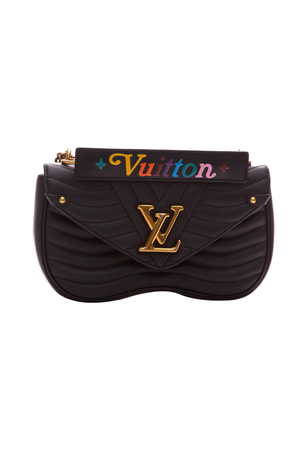 Louis Vuitton Black New Wave Chain Flap Bag 