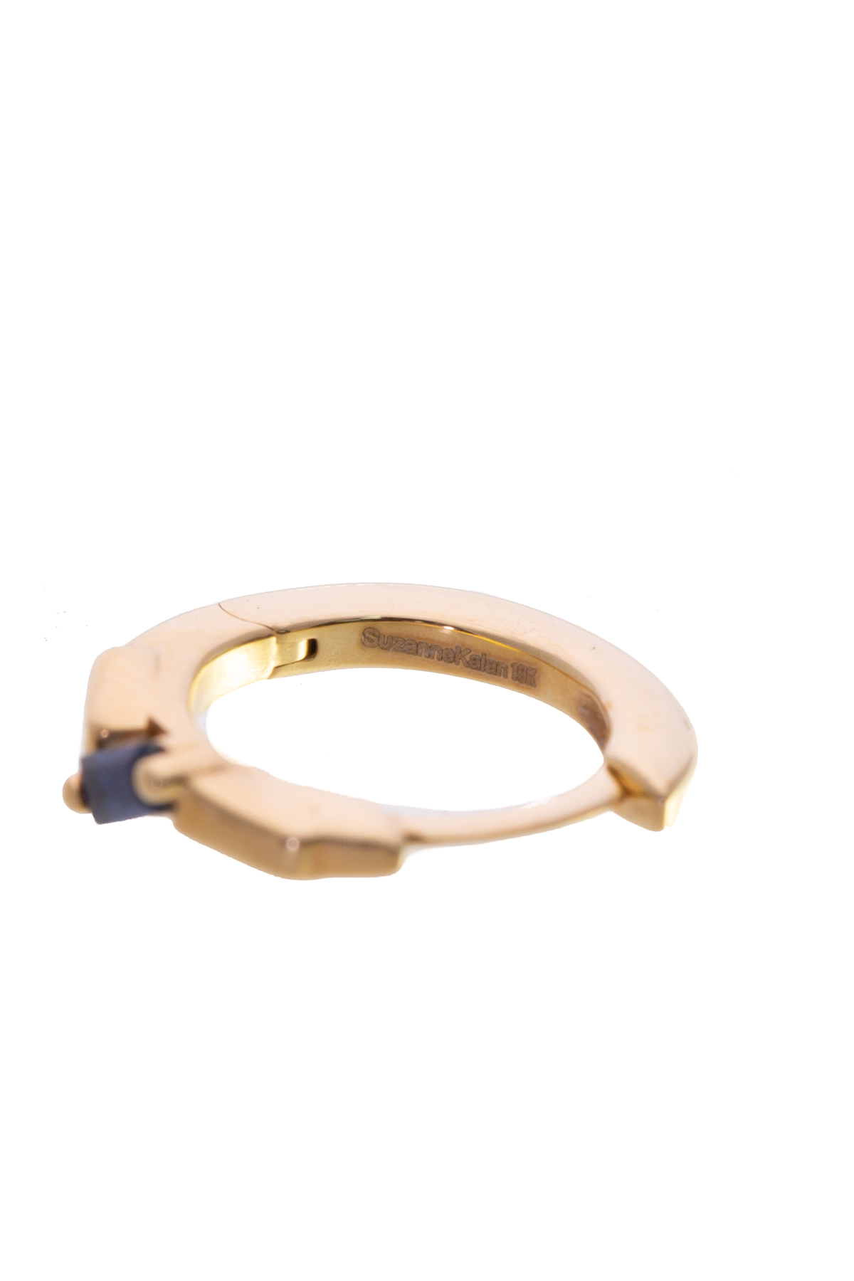 Suzanne Kalan Gold Sapphire Huggie Earrings