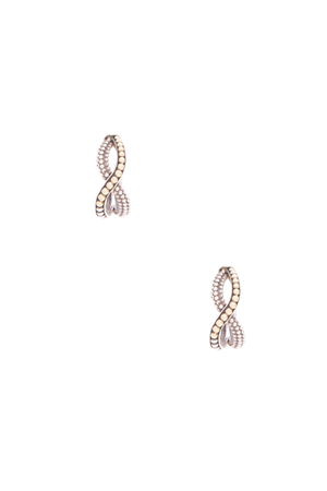 Lagos Gold/Silver Crossover Earrings