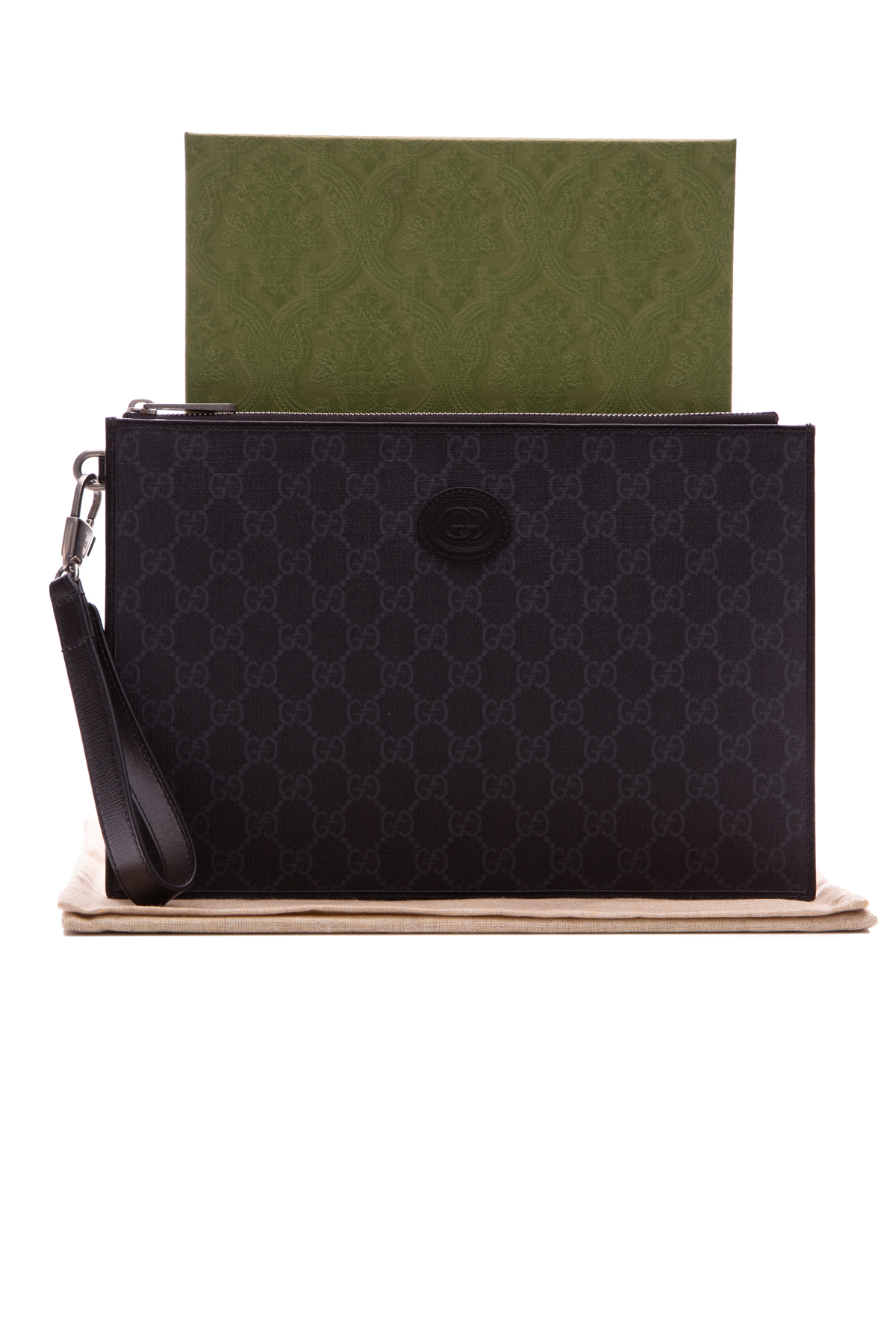 Gucci Interlocking G Pouch Wristlet