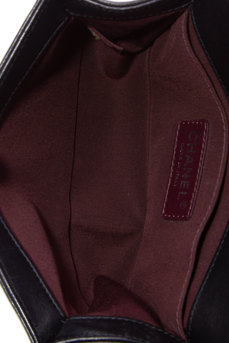 Chanel Blk/Wht Woven Boy Bag