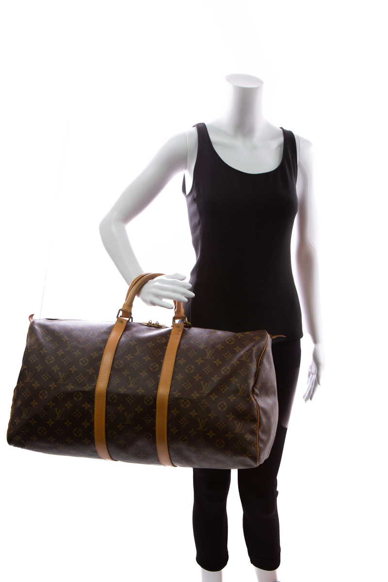 Louis Vuitton Vintage Keepall 55 Travel Bag
