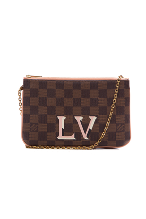 Louis Vuitton Ebene LV Double Zip Pochette 