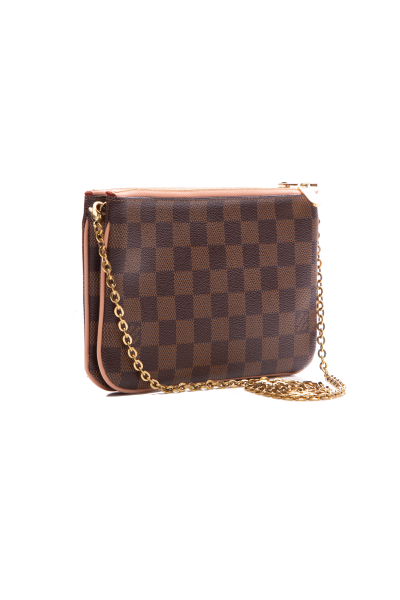 Louis Vuitton Double Zip Pochette Bag Couture USA