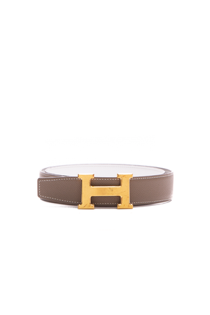 Hermes Etoupe/W Constance Belt Kit