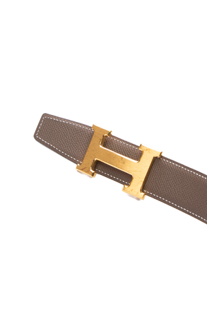 Hermes Etoupe/W Constance Belt Kit