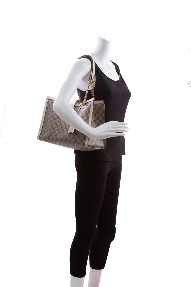Gucci Supreme Padlock Chain Tote Bag
