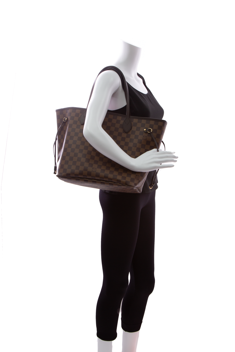Louis Vuitton Ebene Neverfull Bag W/ Pouch