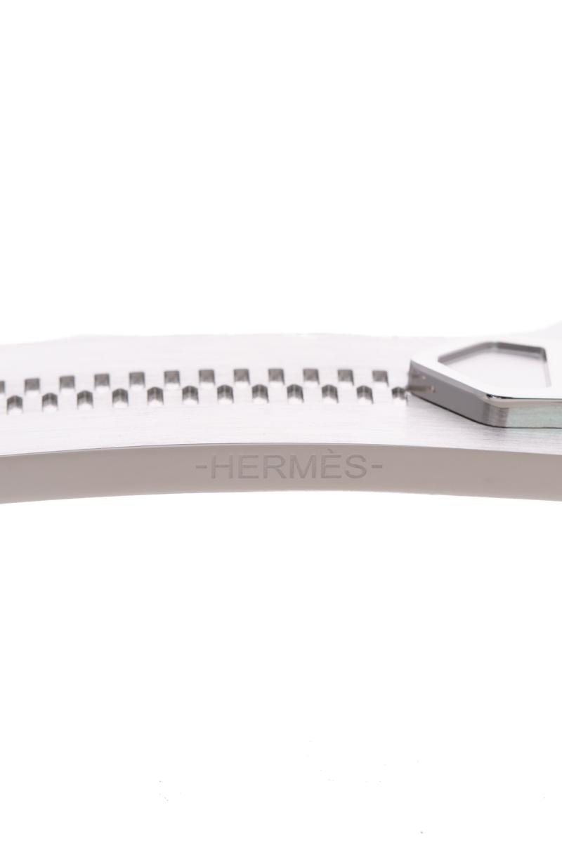 Hermes Palladium Quizz Zip Buckle