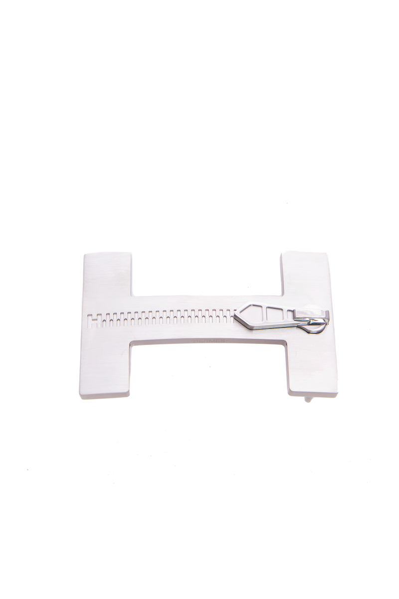 Hermes Palladium Quizz Zip Buckle