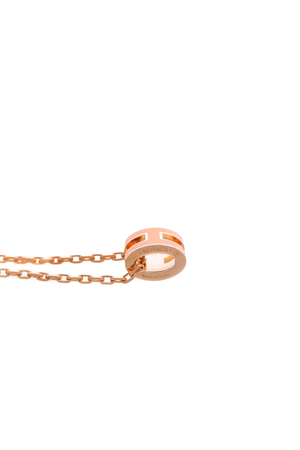 Hermes Rose/Ora Pop H Necklace