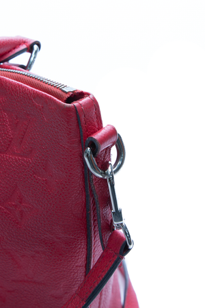 Louis Vuitton Red Empreinte Mazarine Bag