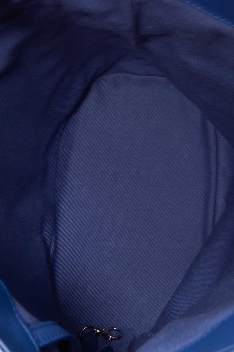 Chanel Blue CC Top Handle Bucket Bag