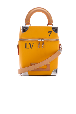 Louis Vuitton Yellow Vertical Box Trunk Bag