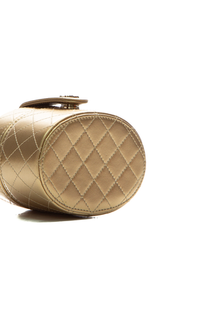 Round Vanity Clutch with Chain