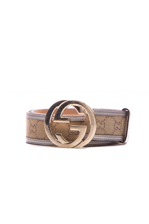 Gucci Signatur Silver Interlocking G Belt