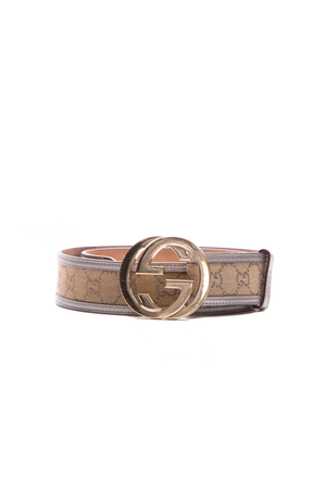 Gucci Signatur Silver Interlocking G Belt