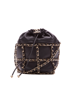 Chanel Chain Cage Bucket Bag