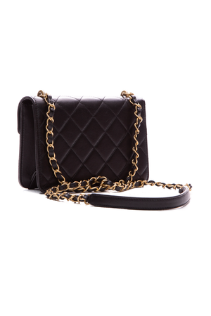  Chanel Black Crystal CC Flap Bag