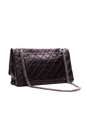 Chanel Black Shiny Reissue Dbl Flap