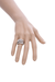  David Yurman Silver Wide Continuance Ring - Size 8