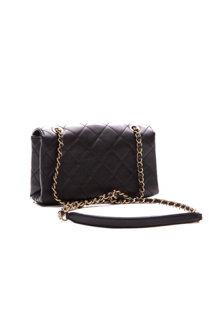 Chanel Black Logo Flap Bag