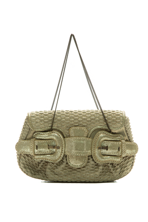 Fendi Gold Buckle Mini Chain Bag